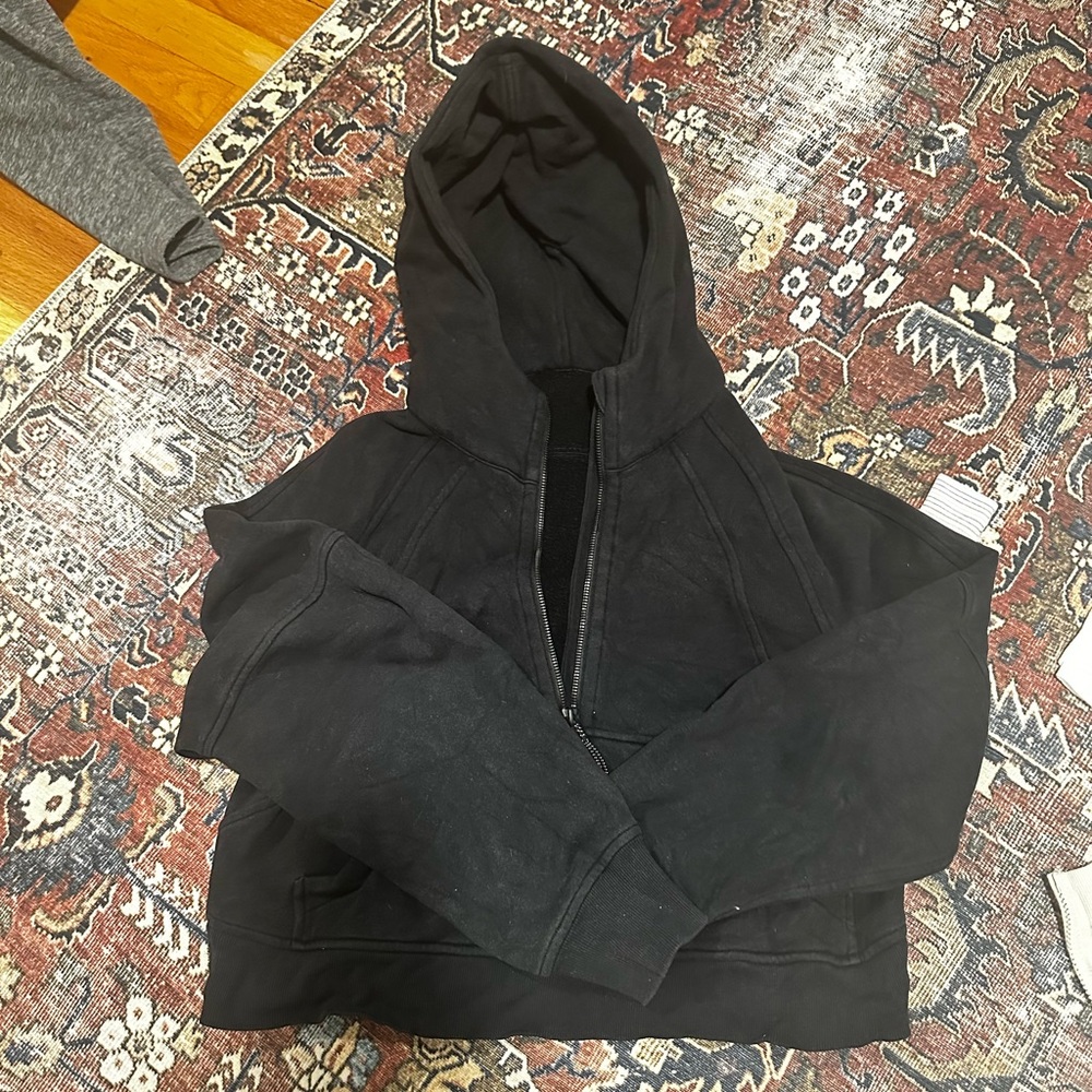 LULULEMON SCUBA 1/4 Black Hoodie Jacket